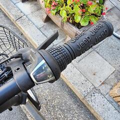 ?? JEEP 折りたたみ自転車 20インチ 6変速 美品 カゴ 付き 緑 