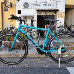 『ＳＡＬＥ　３０％』　クロスバイク　７００ｘ２８ｃ　3x7変速　フレーム　アルミ　青　配達可能 クロスバイク 700x28c 3x7変速 フレーム アルミ 配達可能