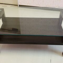 ニトリ テーブル CT 61A SY DBR ガラス天板