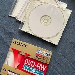 【差し上げます】DVD-R３枚とDVD-RW１枚