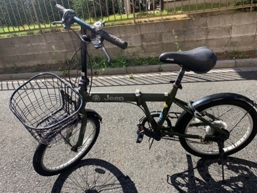 jeep 折り畳み自転車　カーキ