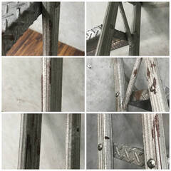 🔷🔶🔷WY7/66 仮設階段 アルミ 7段 W60×D16×H240cm ハシゴ 梯子 脚立 現場 リフォーム 倉庫 ★直接引き取り限定🔷🔶🔷