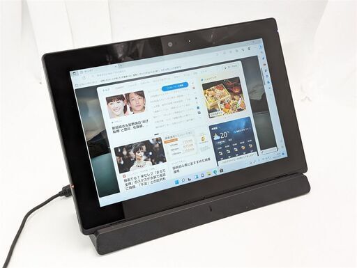 送料無料 高速SSD 10.1型タッチパネル 中古美品タブレットPC NEC PC-VKF11T1B1 Celeron 4GB Bluetooth カメラ Windows11 Office 保証付