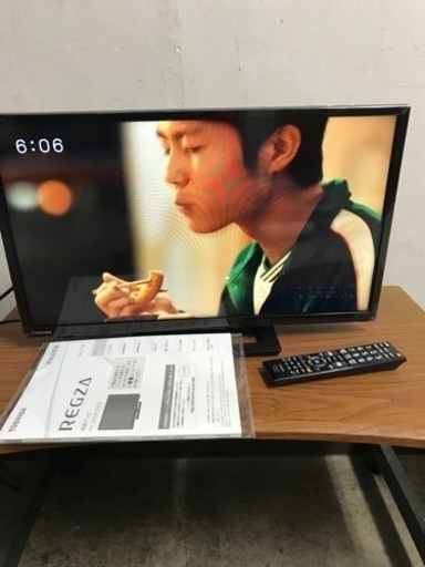 ロ2310-630 TOSHIBA 液晶テレビ REGZA 24S22 2020年製 動作確認済み