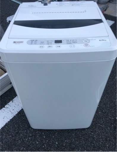 YWM-T60G1洗濯機 ヤマダ 6.0kg ホワイト2019年製