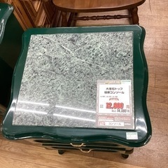 KJ-40【新入荷　リサイクル品】2台有り　大理石トップ　猫脚コンソール　グリーン KJ-40【新入荷 リサイクル品】2台有り 大理石トップ 猫脚コンソール