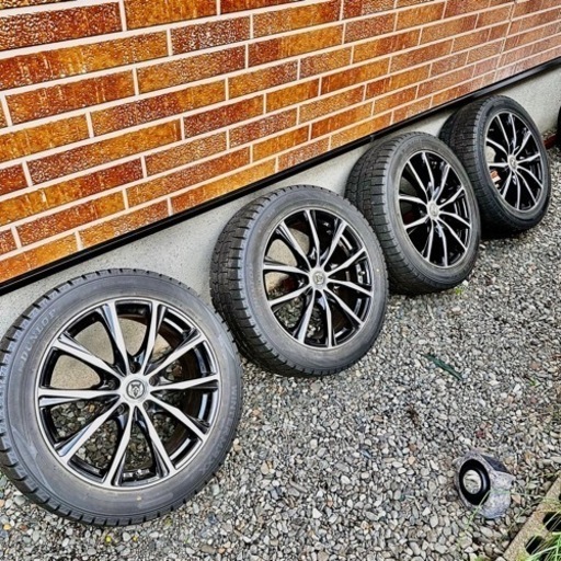 18インチ　245/45/R18 Weds RIZLEY ＋スタッドレスタイヤ ダンロップ ウィンターマックス 2019年製 4本