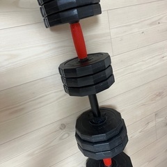 ダンベル　トレーニング　計22kg 調整可能　ウェイトトレーニング