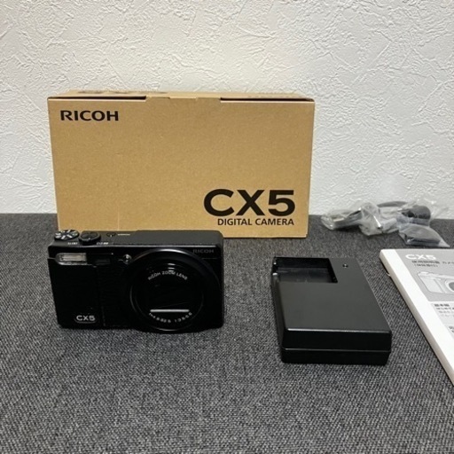 動作確認済　RICOH リコー　CX5 デジカメ　ブラック