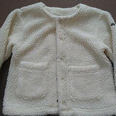 110サイズ 白いLagomボアジャケット　女の子子供服④