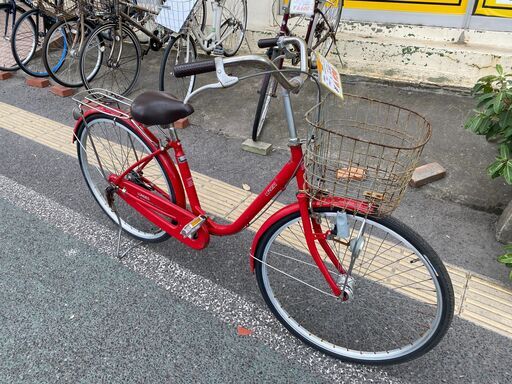 リサイクルショップどりーむ天保山店　No.932　自転車　女性にも乗りやすい26インチ！　ライト付き！乗って帰れる♪