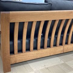 3人掛けソファー　BOSCO レザー×木製