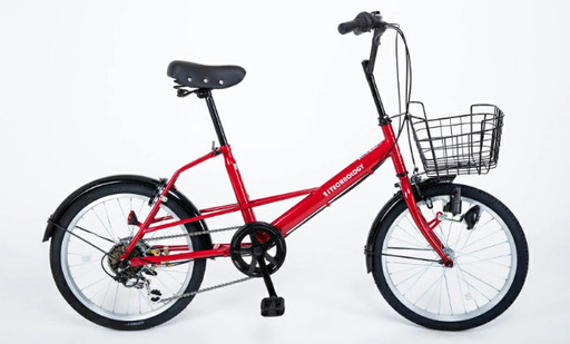 人気色赤色！20インチ自転車