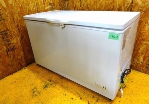 (1126-0) シェルパ 冷凍ストッカー 385-OR 2018年製 377L 冷凍庫 W1356D670H825 フリーザー 100V 業務用 中古 厨房 お引き取りも歓迎 大阪