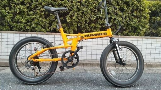 現状販売HUMMER ハマーファットバイク　折り畳み２０インチ自転車