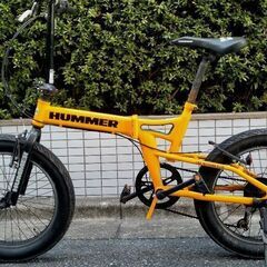 現状販売HUMMER ハマーファットバイク　折り畳み２０インチ自転車