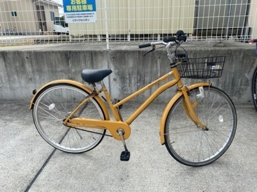 26インチ 変速なし シティサイクル ママチャリ 中古 自転車