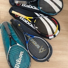 【値下】硬式テニスラケット４本セット