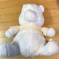 プライズ　クマのプーさん100thプラチナホワイト超BIGぬいぐるみ
