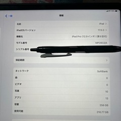 【ネット決済・配送可】iPad pro 12.9インチ！ラスト出品