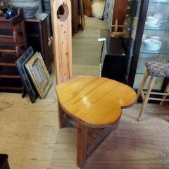 木製椅子 DIY 手作り品 ハンドメイド 素朴な椅子 飾り台にも...