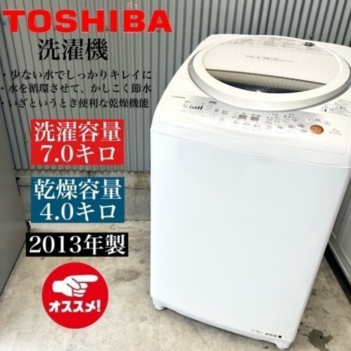 【関西地域.配送設置可能⭕️】激安‼️ TOSHIBA 洗濯機 AW-70VL10310