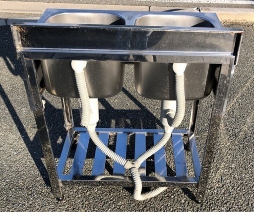 ⭐︎中古品 2槽シンク 750×450x800mm 厨房用品⭐︎