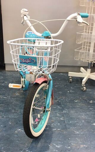 ジュニア　子供自転車　リトルエンジェル　ブルー系　14インチ