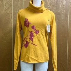 #SCOLAR ネック付き長袖シャツ　黄色　新品　値札価格780円