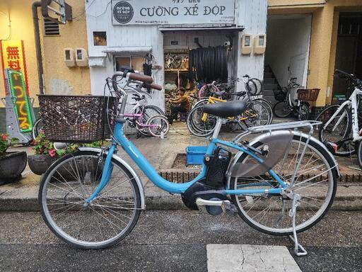 ⭕️電動自転車　パナソニック⭕️ 2台セット　２４インチ　１６ＡＨ　５点　充電器　付き　青とピンク　2台セット　13万円　配達可能