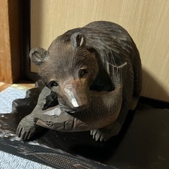 最終値下げ✨木彫りの熊 🧸北海木工芸社 優良民芸品