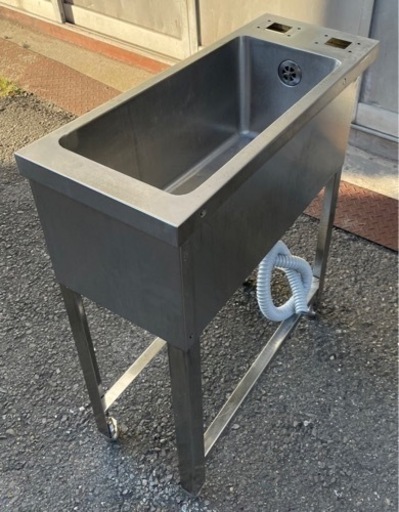 業務用 1槽シンク 特注品 幅750×奥300×高さ820(mm) 流し台 一層 一槽 キッチン 手洗い場 厨房機器 1層シンク 大阪発