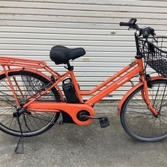 204 パナソニック最新機種電動アシスト自転車ティモS26インチ オレンジ 