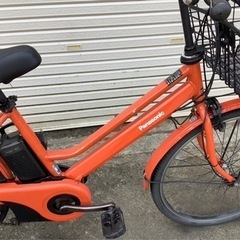 204 パナソニック最新機種電動アシスト自転車ティモS26インチ オレンジ