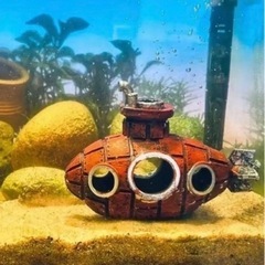 水槽 オブジェ 魚の隠れ家 潜水艦 新品