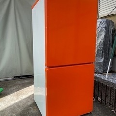 おしゃれなオレンジ！MORITA ノンフロン冷凍冷蔵庫 MR-P...