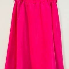 【GRL】目を引く！ピンクスカート 薄手 春夏デザイン ベルト付き