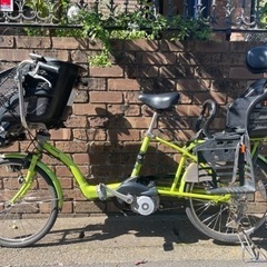 激安◎3人乗り 電動自転車 バッテリー×2
