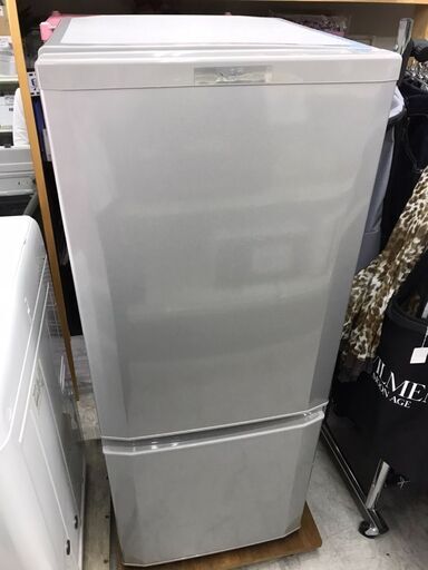 MITSUBISHI/三菱　2ドアノンフロン冷凍冷蔵庫　146L　MR-P15A-S　2017年製