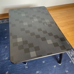 ローテーブル　黒　折りたたみ式