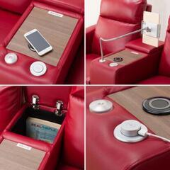 ニトリ  2人用電動本革リクライニングソファ (UM01 DBR BOX付き 2モーター) ニトリ