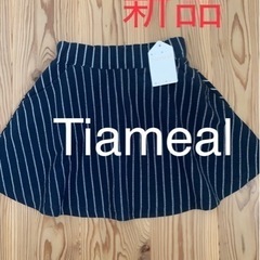 【110】新品　Tiameal ストライプフレアスカート