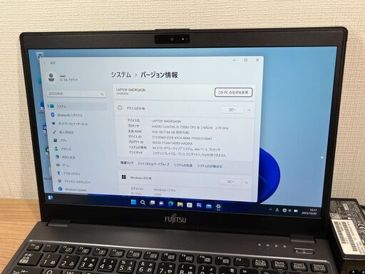 限定美品・SIM搭載〉1012 富士通 LIFEBOOK U938/S i5-7300U 8GB / SSD
