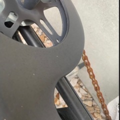 子供乗せ自転車(前チャイルドシート、レインカバー付き)