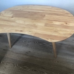 美品　木製ローテーブル