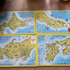 日本地図パズル4枚組