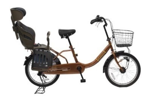 子乗せ自転車　非電動　チャイルドシート付