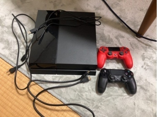 PS4 プレーステーション4 コントローラー２個　各種ケーブル