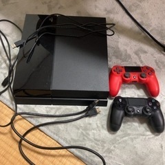 PS4 プレーステーション4 コントローラー２個　各種ケーブル
