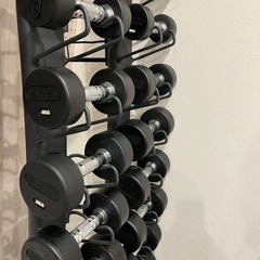 総額30万 HYPER ラバーダンベル 1kg～10kg タワーラックセット